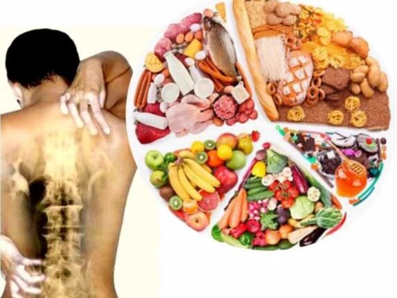 Régime alimentaire pour l'ostéochondrose